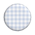 thumbnail image 2 of Easygdp Blue Checkboard Automobile Tire Dust Cover, 14-17in Spare Tire Cover Universal Fit for Trailer, Car, Truck, SUV, Jeep - 15 inch, 2 of 9