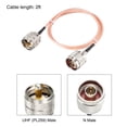 thumbnail image 2 of Uxcell 2 Ft UHF () Male to N-Type Male Antenna Cable RG316 Coax Cable Nickel Pink 1pcs, 2 of 5