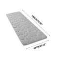 thumbnail image 4 of LSLJS Bathroom Rugs Embossed Design Bathtub Mats SBR Non-slip Bottom Absorbent Runner Rugs Shower Rug Toilet Carpet Bath Mats for Bathroom Floor Modern Home Decor Machine Washable 71" x 24" Coffee, 4 of 4