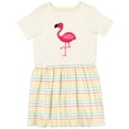 thumbnail image 3 of Inktastic Pink Flamingo Girls Toddler Dress, 3 of 5