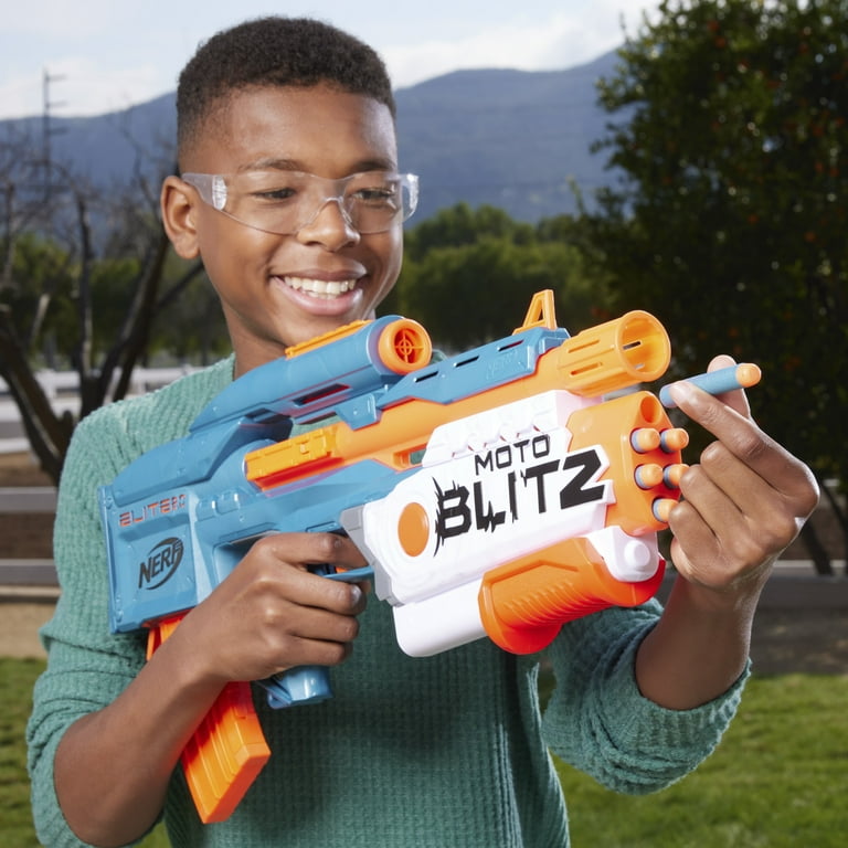 Nerf Elite 2.0 Motoblitz Motorized Blaster, Fire Action Nerf Elite 2.0 Motoblitz Motorized Blaster, Fire Action
