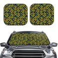 thumbnail image 2 of Zufioo Ducks1 Print Folding Car Windshield Sun Visor, Anti-ultraviolet Sun Visor, Suitable for Trucks, Vans Car Accessories-Large, 2 of 6
