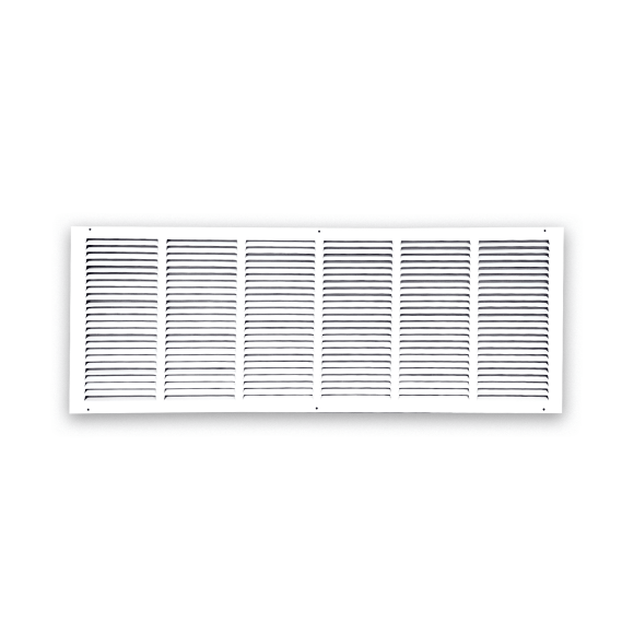 Prima Decorative Hardware 1 RA Air Return Grille 36 x 12, White Steel Return Vent Cover for Sidewall and Ceiling, Fits Standard Duct Openings, Outer Size 37-3/4 x 13-3/4 inch