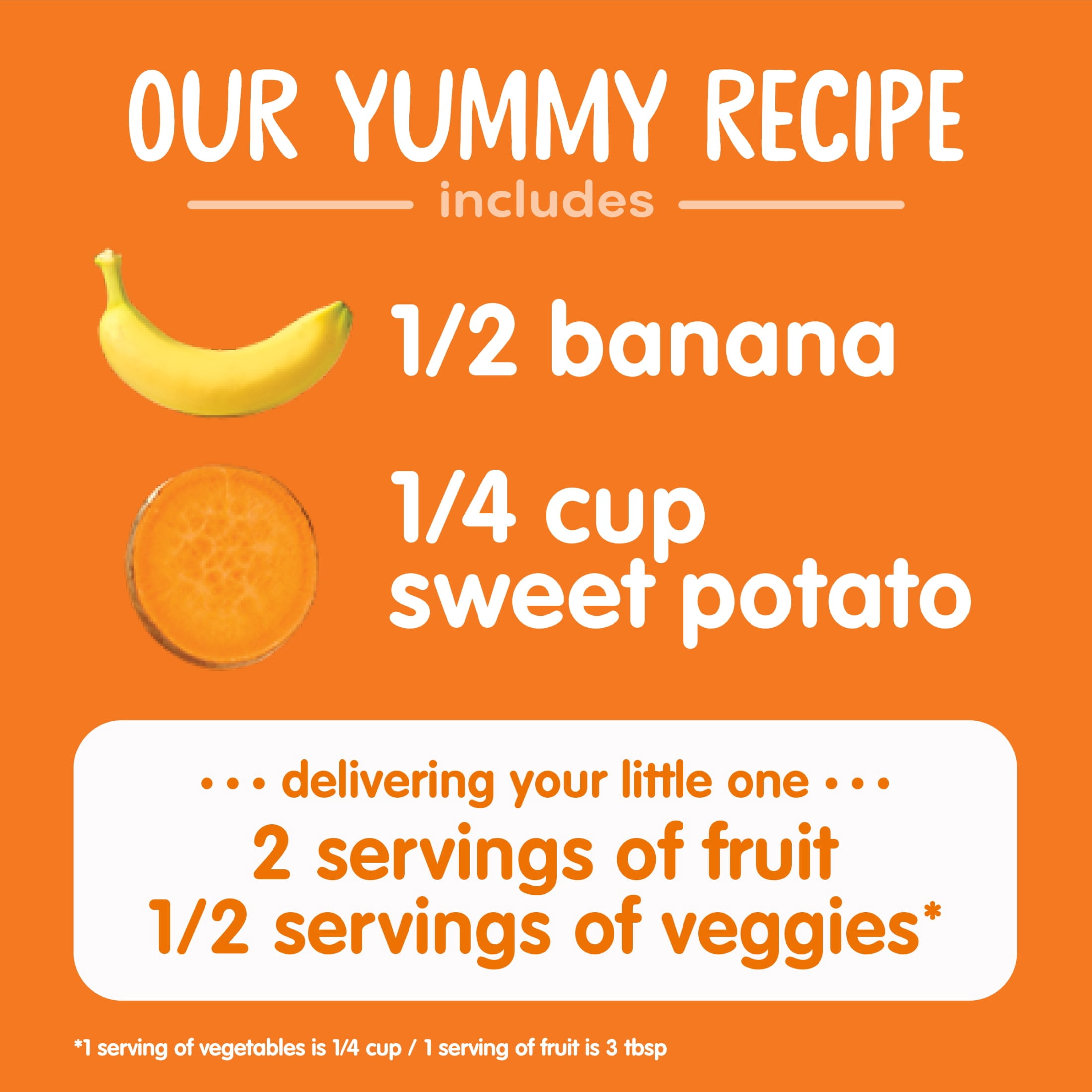 Happy Baby Organics Clearly Crafted, Stage 2 Bananas & Sweet Potatoes Organic Baby Food, 4 oz. Jars (6 count)