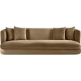thumbnail image 3 of Meridian Furniture Alder Beige Velvet Sofa, 3 of 17