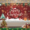 thumbnail image 3 of Christmas background banner, 100D polyester cloth scene decoration, 3 of 5