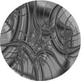 thumbnail image 1 of Ahgly Company Machine Washable Indoor Round Transitional Gunmetal Gray Area Rugs, 3' Round, 1 of 7