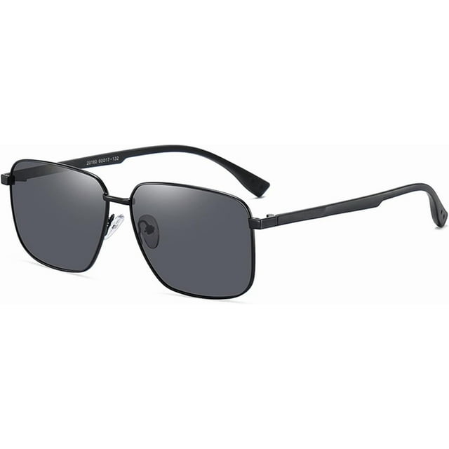 Male Metal Polarized Sunglasses Fishing Driving Outdoor Beach Sunglasses (Color : A, Size : Medium)