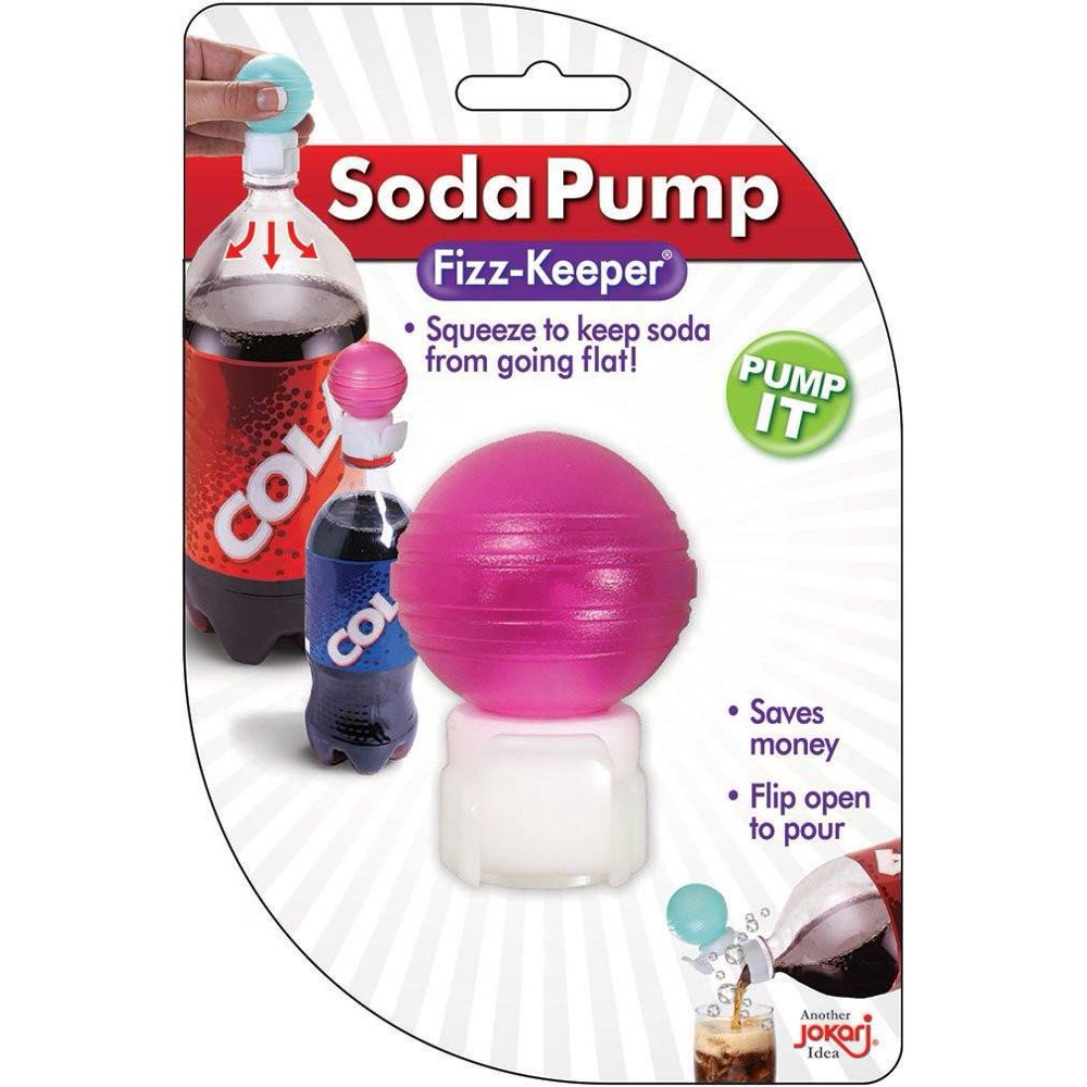 Fizz Keeper Pump & Pour Soda Pop Saver Bottle Top Random Color