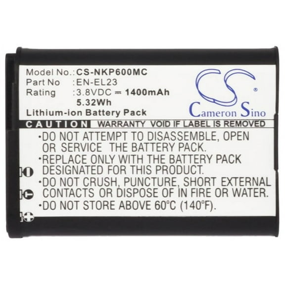 Replacement Battery For Nikon 3.8v 1400mAh / 5.32Wh Camera Battery