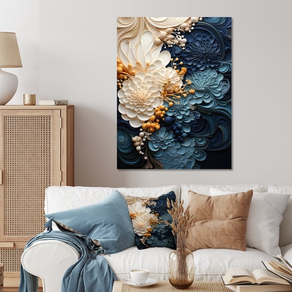 Designart "Liquid Ink VORTEX IV" Abstract Spirals Metal Wall Decor