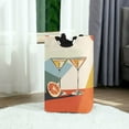 thumbnail image 6 of Yayeee Freestanding Laundry Hamper with Handle Collapsible Large Storage Basket for Clothes, Beige Glasses, 6 of 7
