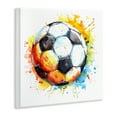 thumbnail image 4 of Stupell Industries Soccer Ball Bright Splash Sports Painting Unframed Art Print Wall Art, 12 x 12, 4 of 8