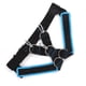 thumbnail image 4 of Arnés de trineo con correa para el hombro y soporte de peso, chaleco con bandas de resistencia y correa de tracción, color negro y azul., 4 of 14