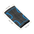 thumbnail image 2 of Uxcell Knee Compression Sleeve, Nylon Knee Braces Leg Sleeve Compression Knee Padding - Blue, Large, 2 of 6