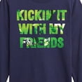 thumbnail image 3 of Instant Message - Kickin It With My Friends - Toddler & Youth Long Sleeve Graphic T-Shirt, 3 of 6