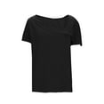 thumbnail image 3 of Xuyuer Womens Dressy Casual Blouses Asymmetrical V Neck Business Work Tops Ruffle Sleeve Summer Shirts, 3 of 7
