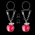 thumbnail image 3 of Non Pierced Clip On Body Jewelry Rhinestone Nipple Ring Shield, 3 of 5