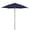 Navy Blue, variant on 7.5' Hex Beach Umbrella 6 Rib Push Up Natural Ash with Beige Spun Acrylic Canopy