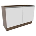 thumbnail image 1 of Mueble de Cocina Para Tarja Madesa Glamy 120 cm 2 Puertas (Sin Tablero ni Tarja) Marrón/Blanco, 1 of 5