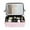 Pink, variant on JMYHOAM Handheld Makeup Organizer Mirror with LED Cosmetic Bag Storage