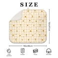 thumbnail image 4 of Sunflower Pattern Dish Drying Mat for Kitchen Use, Foldable Microfiber Counter Pad, Absorbent Rack Mat, 16x18 Inch, 4 of 7