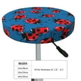 thumbnail image 4 of Gukieu Colorful Ladybird Print Round Chair Cover, Dust-proof and Non-slip Bar Chair Protective Cover, Suitable for Bars, Restaurants, Offices-14 inch, 4 of 7