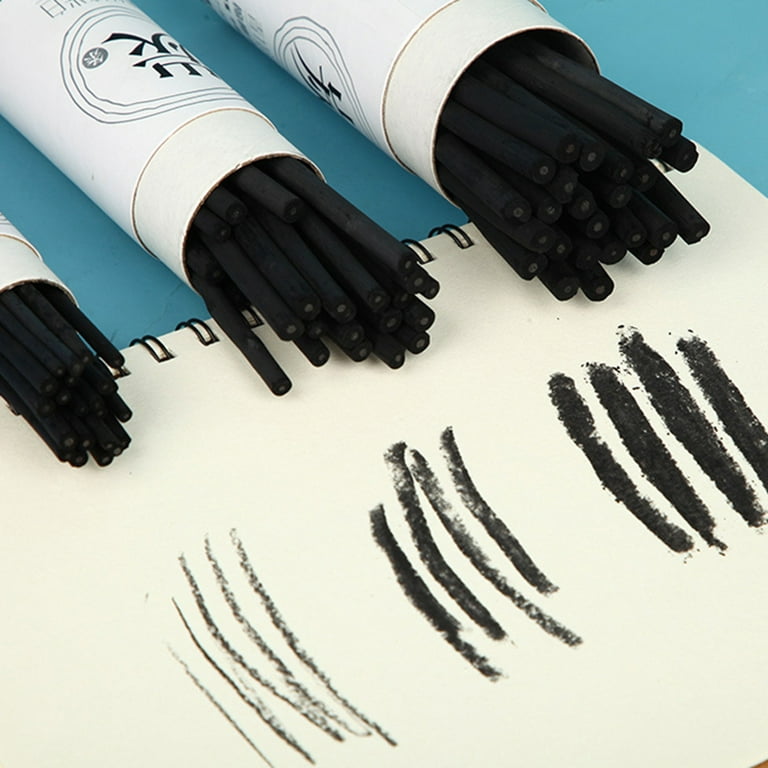 Artist Vine Charcoal Sticks Medium Black Sketch Charcoal Pencils for Kids  Adults Drawing Sketching Fine Art 25pcs