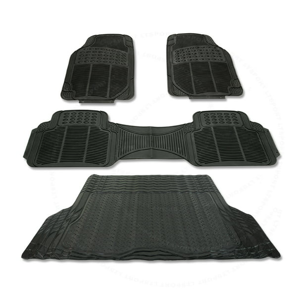 Fit Nissan Sentra Car 4pc Rubber Waterproof Trunk Mat Car Floor