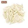 thumbnail image 3 of Uxcell Plastic Pocket Hole Plugs, Slant Hole Caps for Pocket Hole Jig Wood Working Tool Accessories Warm White 60, 3 of 7