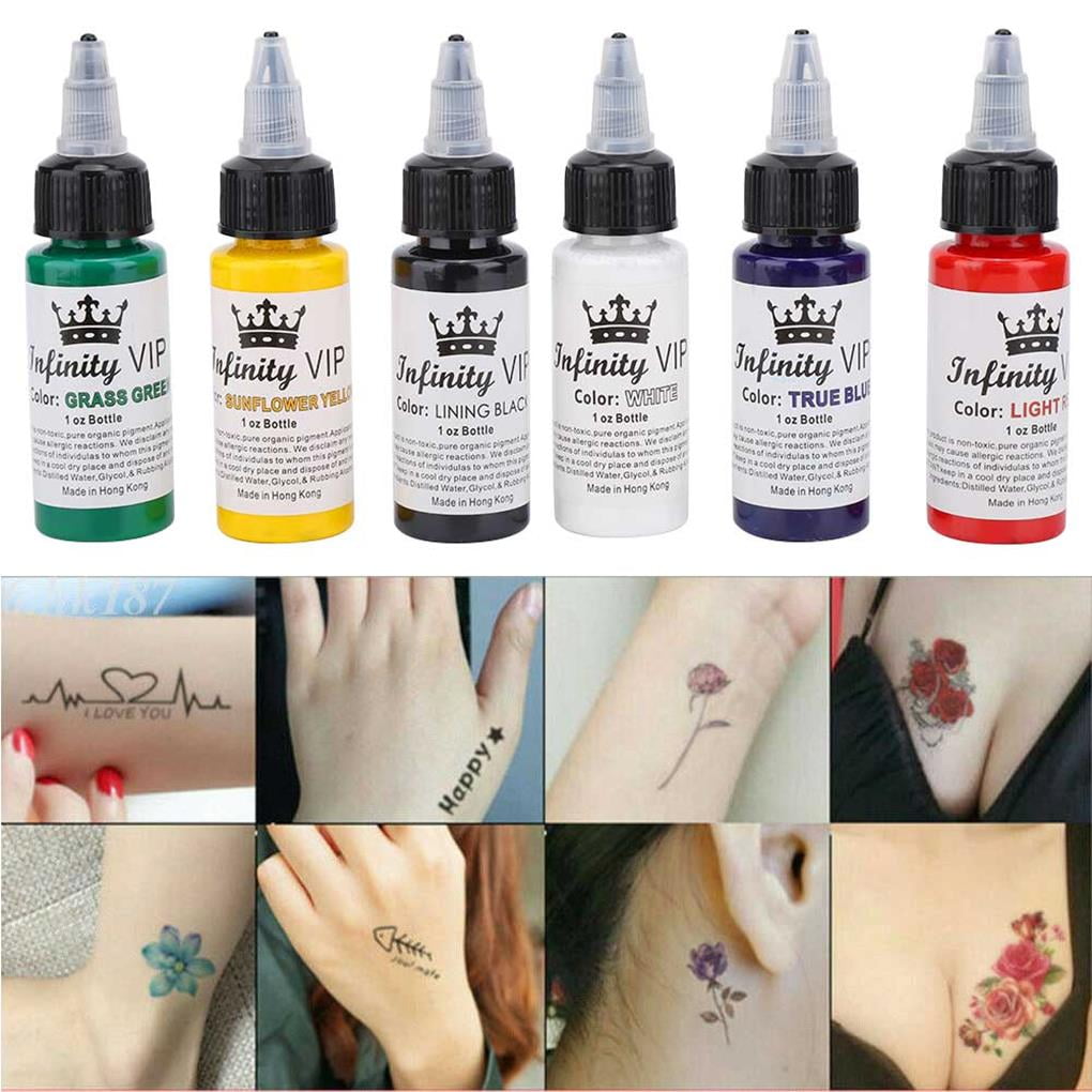 Millennium Mom's Nuclear UV Blacklight Tattoo Ink - 9 Multicolor Set - 1/2  oz 
