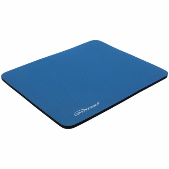 Compucessory, CCS23605, Smooth Cloth Nonskid Mouse Pads, 1, Blue