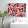 thumbnail image 2 of Nawy Modern Decorative Tea Towels for Kitchens, Bathrooms, Showers - Light Colored Buildings, Blooming with Large Roses - 2 Piece Set 27.5*16in, 2 of 6