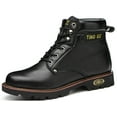 thumbnail image 3 of Tanleewa Steel Toe Leather Work Boots for Men Durable Safety Work Shoe Size 10, 3 of 6