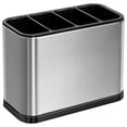 thumbnail image 1 of Kitchen Utensil Holder, Stainless Steel Kitchen Organizer Caddy with Removable Divider and Sturdy Drip Tray Base, 1 of 7