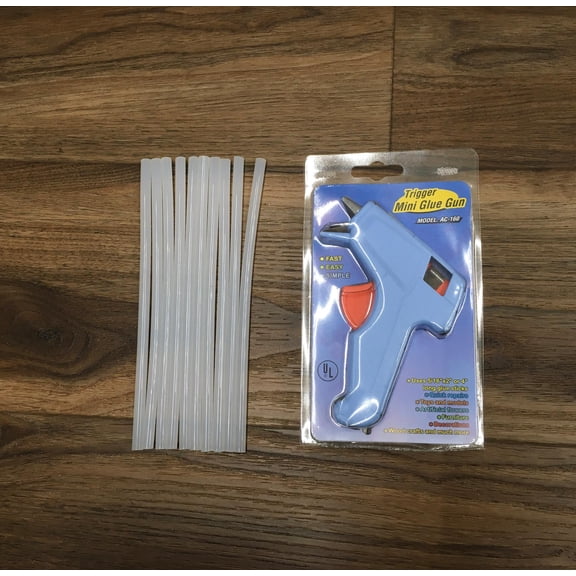 10w Small Hot Glue Gun up to 400 degrees F Compatible with 10pcs Glue Sticks