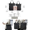 thumbnail image 4 of Men's Tote Bag Laptop A4 Shoulder Bag Nylon Messenger Bag Crossbody Purse Waterproof for Business Travel Work Outdoor, 4 of 7