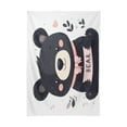 thumbnail image 2 of YAZAOO Square Tablecloth Cartoon Black Bear Pattern Pattern Tableclothes, 2 of 9