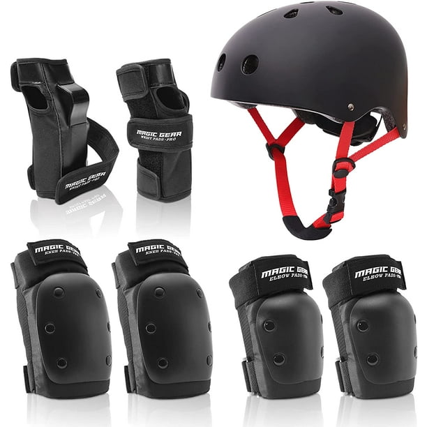 Acheter Skateboard enfants casque de vélo coudières genouillères équipement  de protection ensemble pour les tout-petits garçons et