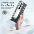 thumbnail image 3 of for Galaxy Z Fold 7 5G Case, [Full Cover Hinge Protection] Transparent Shockproof Protective Phone Case with Built-in Screen Protector & Magnetic Kickstand for Samsung Z Fold 7 5G, Silver, 3 of 7