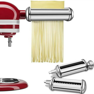  Pasta Attachment for KitchenAid Stand Mixer Included Pasta  Sheet Roller, Spaghetti Cutter and Fettuccine Cutter Pasta Maker Stainless  Steel Accessories 3Pcs by Gvode : Home & Kitchen