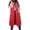 Red1, variant on Women's Long Hooded Down Vest, Knee Length Sleeveless Puffer Jacket, Lightweight Quilted Vest, Slim Fit Casual Wear, Fall Winter Layer Purple XXXL