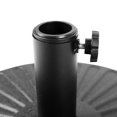 thumbnail image 3 of Base para Sombrilla de Patio LeisureMod Redonda Ajustable de 51 cm Negra, 3 of 6