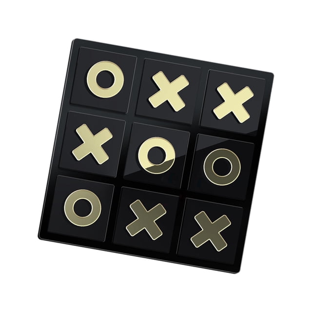 Juego de mesa Tic TAC Toe Acrílico Hugo Negro