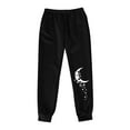 thumbnail image 4 of Sakmal Black Sweatpants for Women Plus Size Joggers Pants Workout Graphic Stretchy Joggers for Women L, 4 of 5
