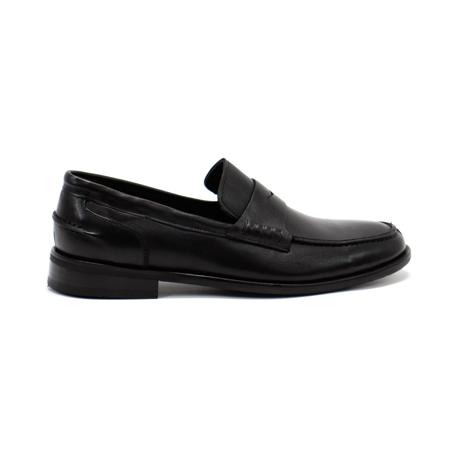 Premiata penny-slot leather loafers - Black