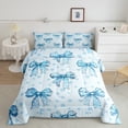 thumbnail image 2 of Manfei Kids Children Cartoon Bow-Tie 3 Pieces Queen Comforter Set,Polka Dots Ultra Soft Bedding Sets,Dreamy Princess Bedding Comforter Set Breathable,Breathable Home Decor,Reversible, 2 of 8