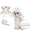 White, variant on Newborn Dog Lift Harness for Large Dogs - Full Body Dog Sling Carrier with Adjustable Straps & Control Handle,Breathable Support Backpack