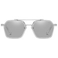 thumbnail image 1 of Gafas de sol fotosensibles que cambian de color con doble haz, gafas de sol de moda, hechas de PC, 1 of 5