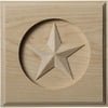 5"W x 5"H x 3/4"P Austin Star Rosette, Cherry